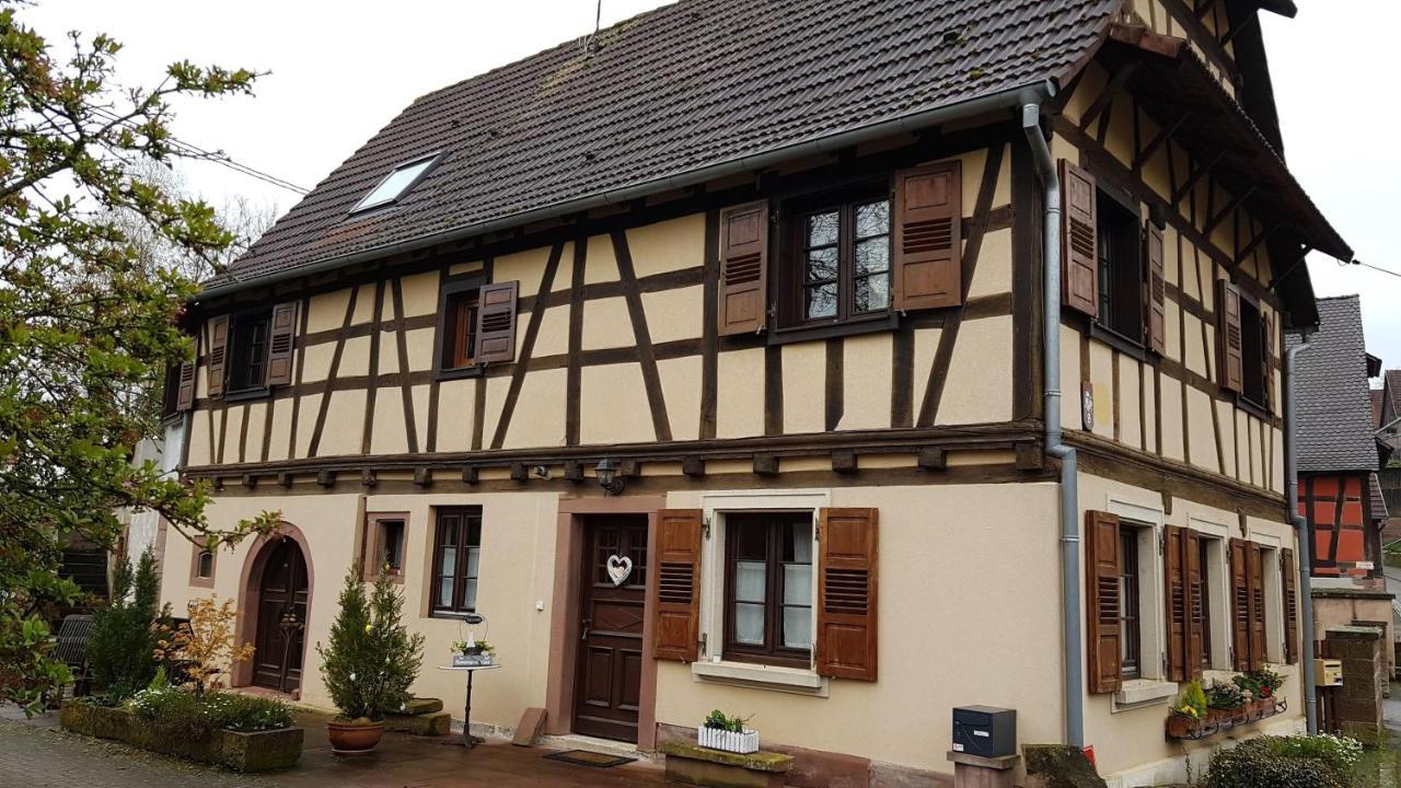 Gite Au Petit Ruisseau-Etage Et Combles-Maison Alsacienne 4 Personnes 4 Nuitees Minimum Langensoultzbach ภายนอก รูปภาพ