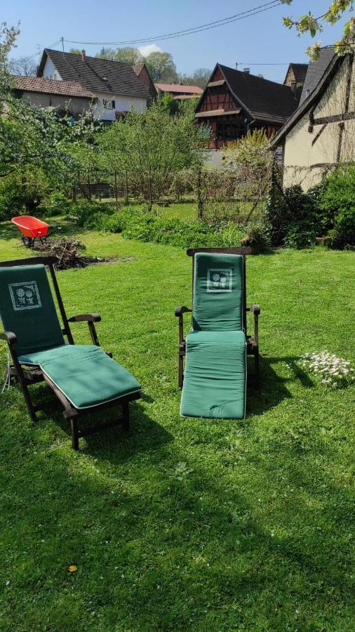 Gite Au Petit Ruisseau-Etage Et Combles-Maison Alsacienne 4 Personnes 4 Nuitees Minimum Langensoultzbach ภายนอก รูปภาพ